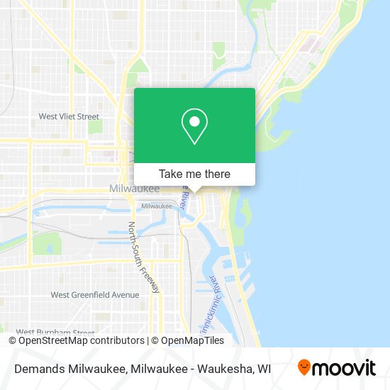 Mapa de Demands Milwaukee