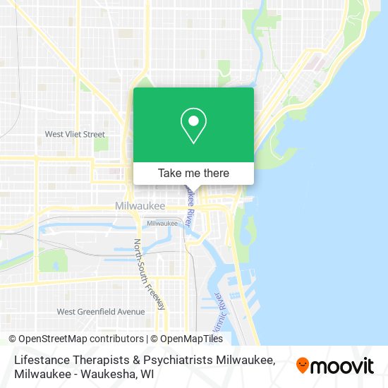 Mapa de Lifestance Therapists & Psychiatrists Milwaukee