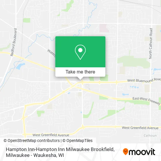 Mapa de Hampton Inn-Hampton Inn Milwaukee Brookfield