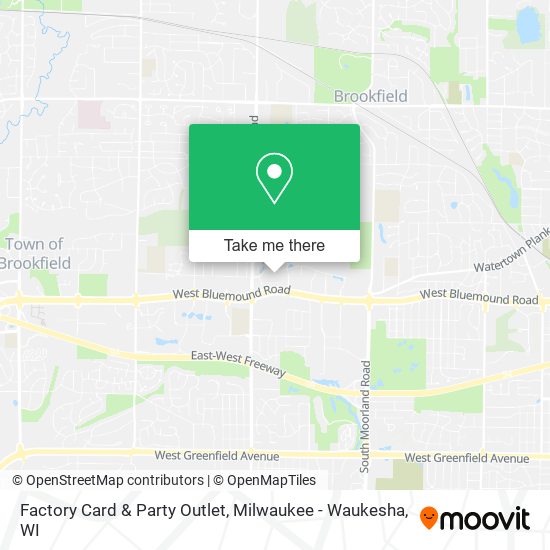 Factory Card & Party Outlet map