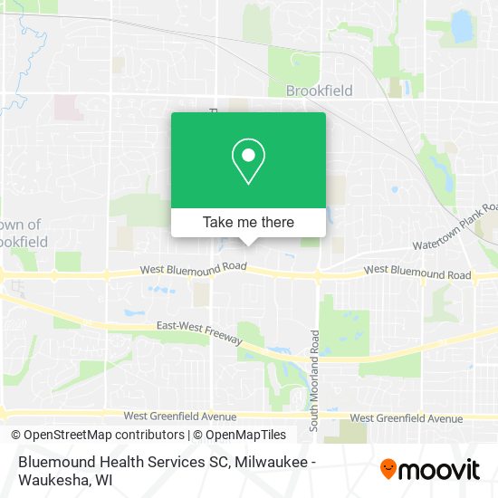 Bluemound Health Services SC map