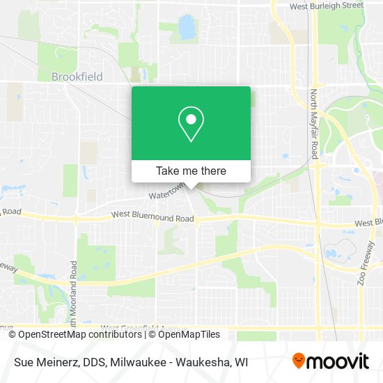 Sue Meinerz, DDS map
