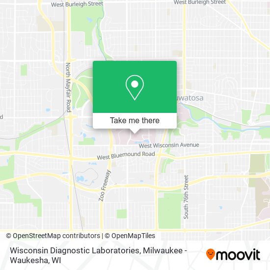 Wisconsin Diagnostic Laboratories map