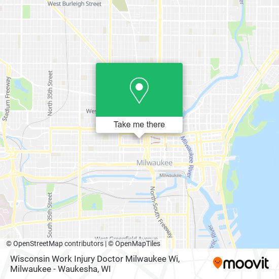 Wisconsin Work Injury Doctor Milwaukee Wi map