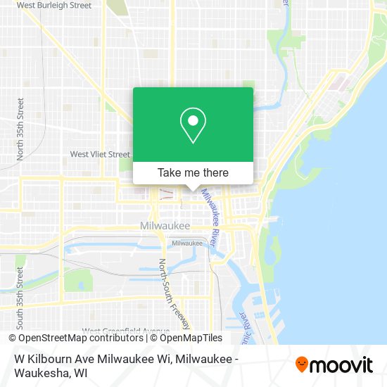 Mapa de W Kilbourn Ave Milwaukee Wi