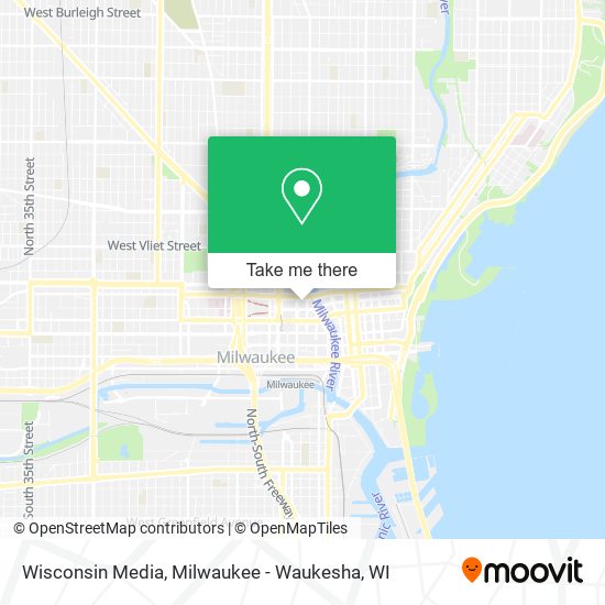 Mapa de Wisconsin Media