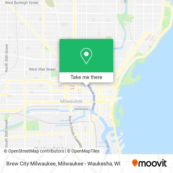 Brew City Milwaukee map