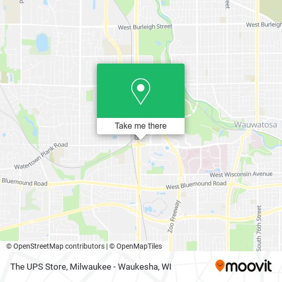 The UPS Store map