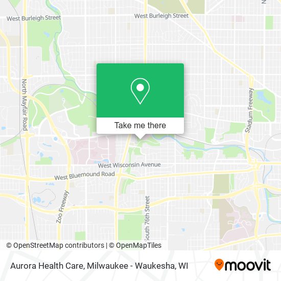 Mapa de Aurora Health Care