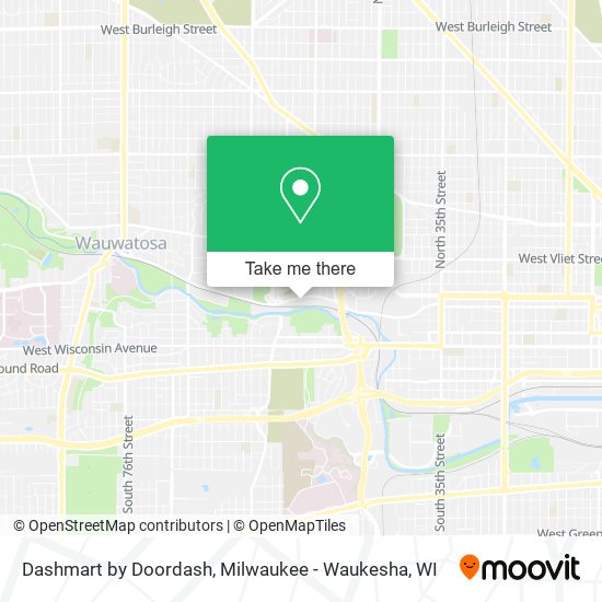 Mapa de Dashmart by Doordash