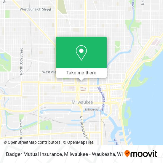 Mapa de Badger Mutual Insurance