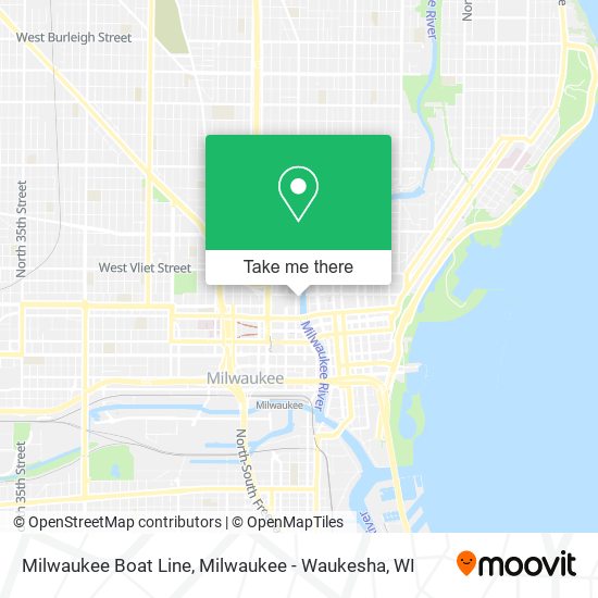 Mapa de Milwaukee Boat Line