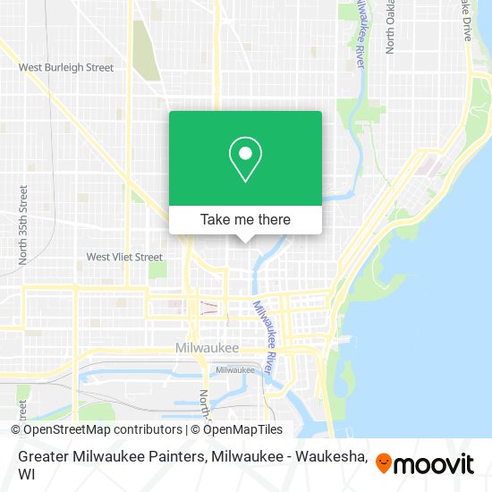 Greater Milwaukee Painters map