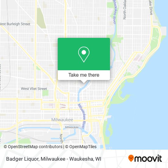 Badger Liquor map