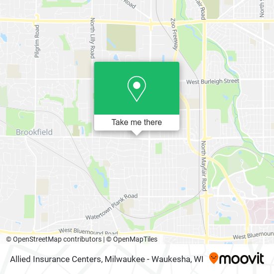 Allied Insurance Centers map