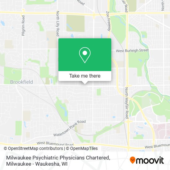 Milwaukee Psychiatric Physicians Chartered map