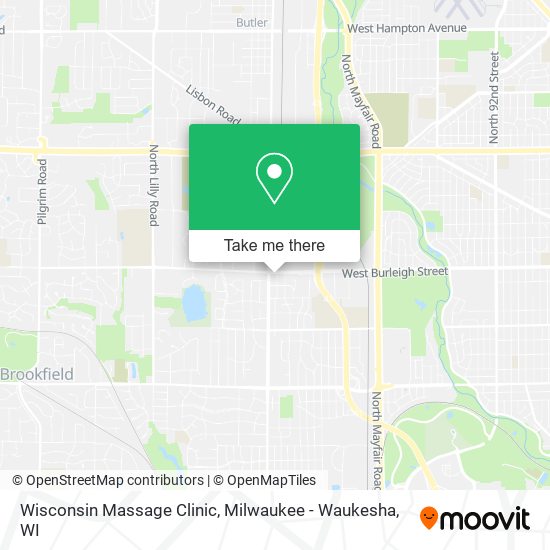 Mapa de Wisconsin Massage Clinic