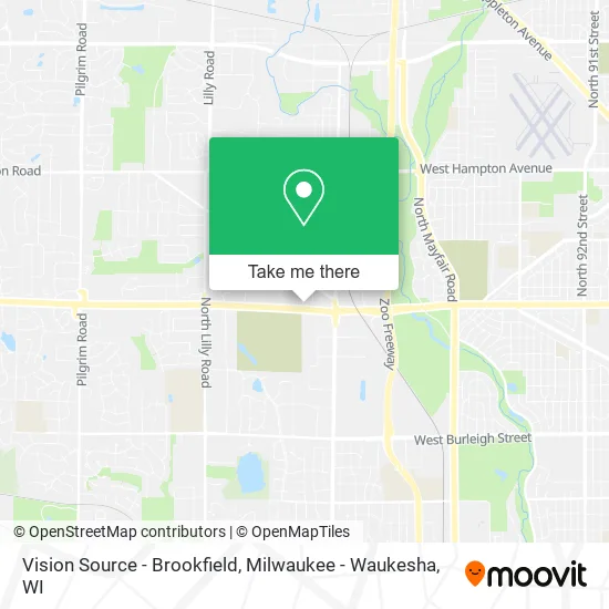 Vision Source - Brookfield map