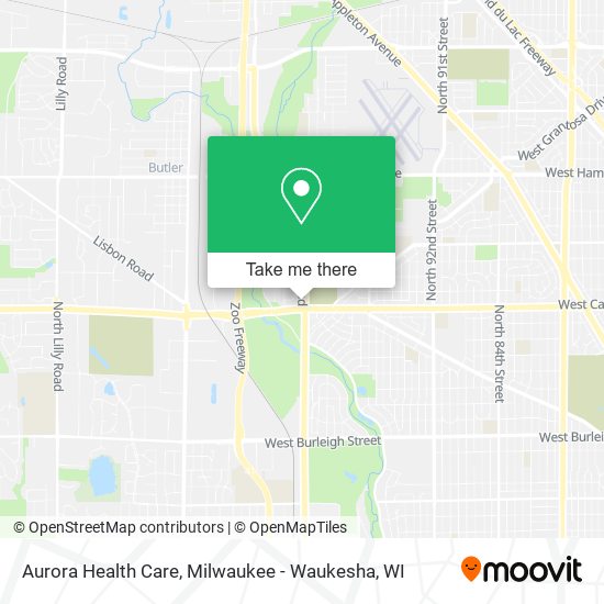 Aurora Health Care map