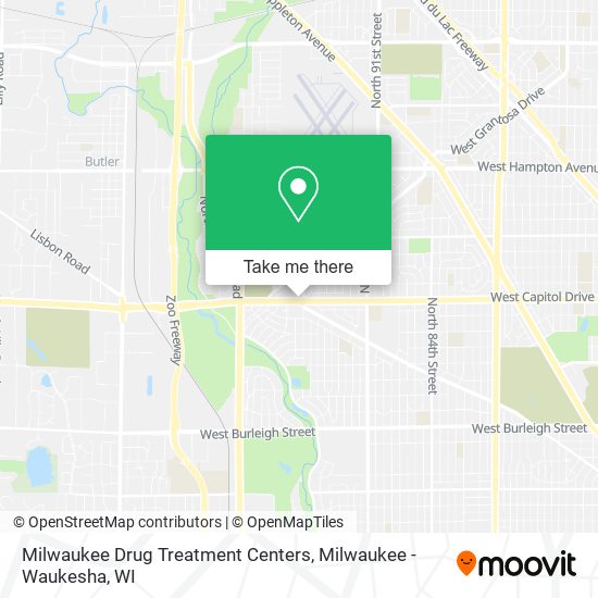 Mapa de Milwaukee Drug Treatment Centers