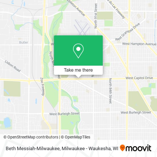 Mapa de Beth Messiah-Milwaukee