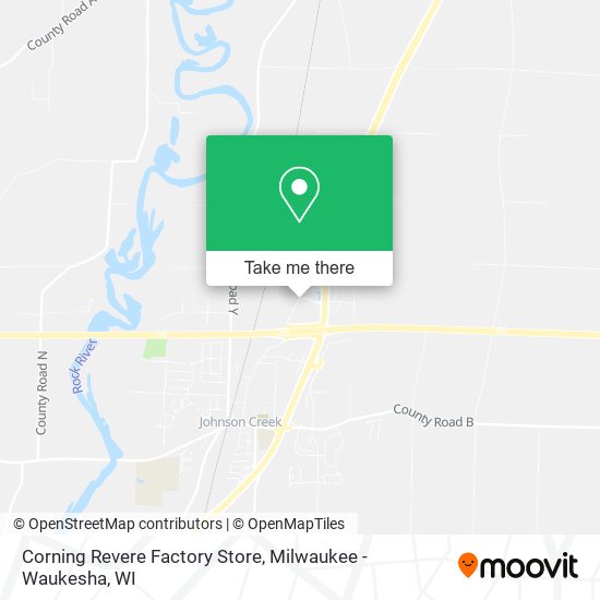Corning Revere Factory Store map
