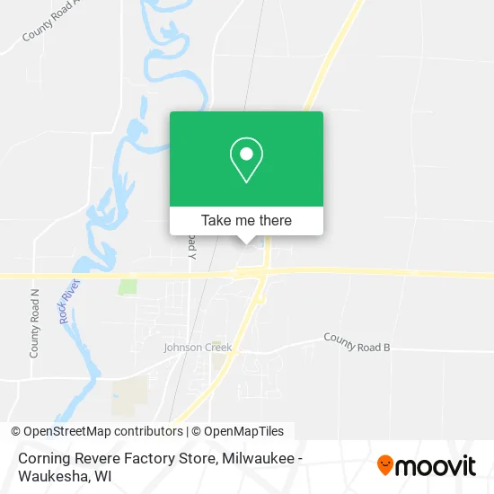 Corning Revere Factory Store map