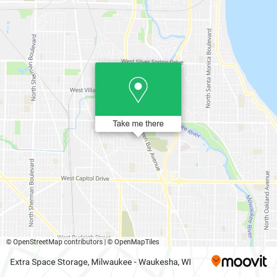 Extra Space Storage map