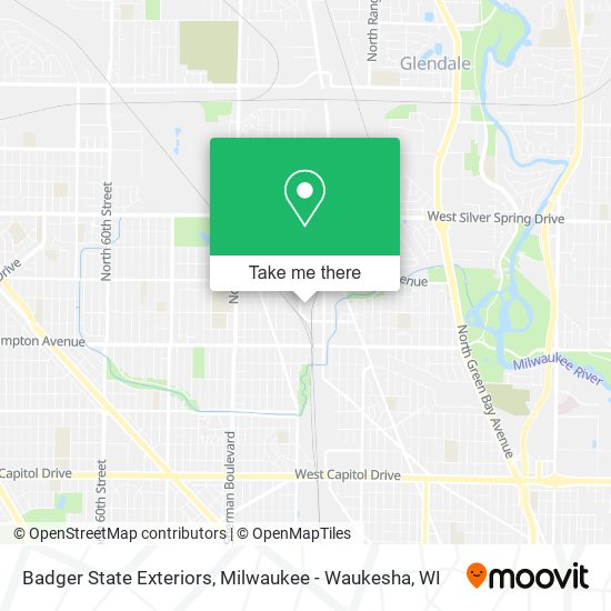 Badger State Exteriors map