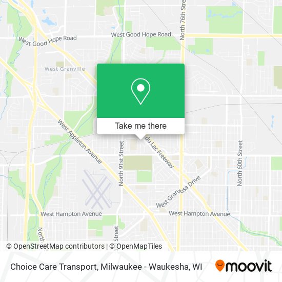 Choice Care Transport map