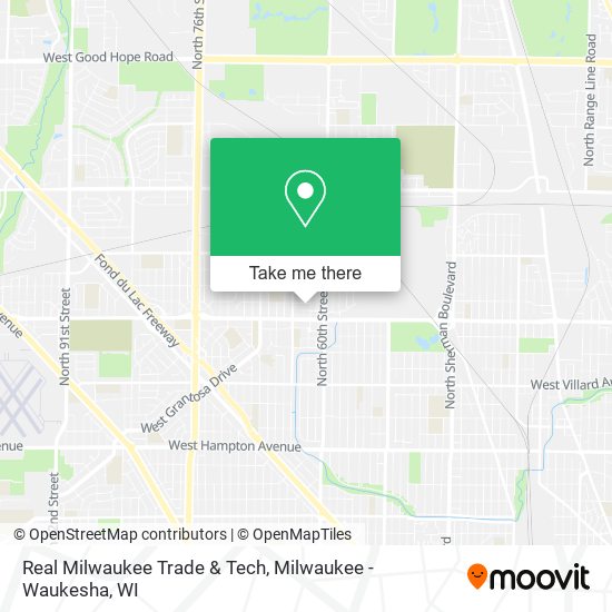 Mapa de Real Milwaukee Trade & Tech
