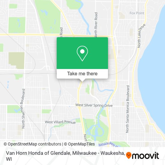 Mapa de Van Horn Honda of Glendale
