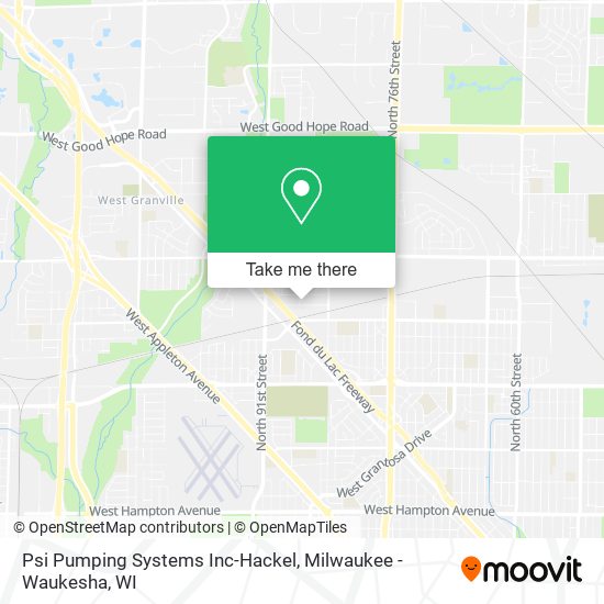 Psi Pumping Systems Inc-Hackel map