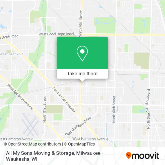 All My Sons Moving & Storage map