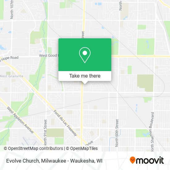 Mapa de Evolve Church