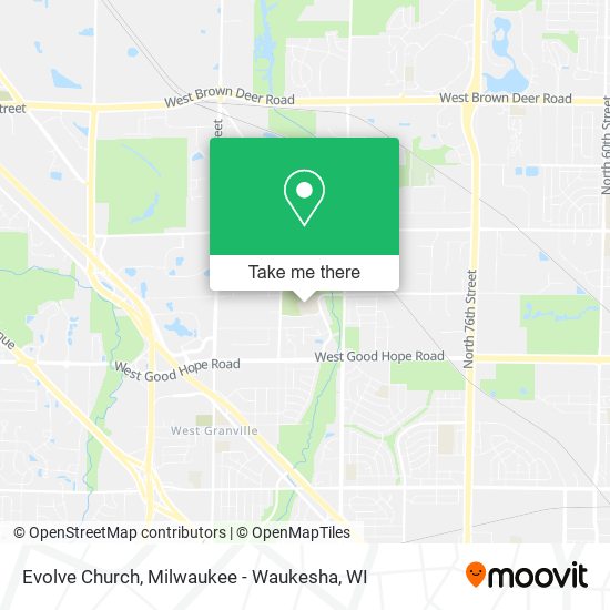 Mapa de Evolve Church