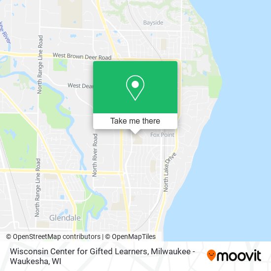 Mapa de Wisconsin Center for Gifted Learners