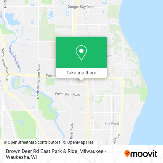 Mapa de Brown Deer Rd East Park & Ride