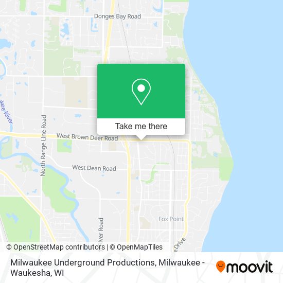 Milwaukee Underground Productions map