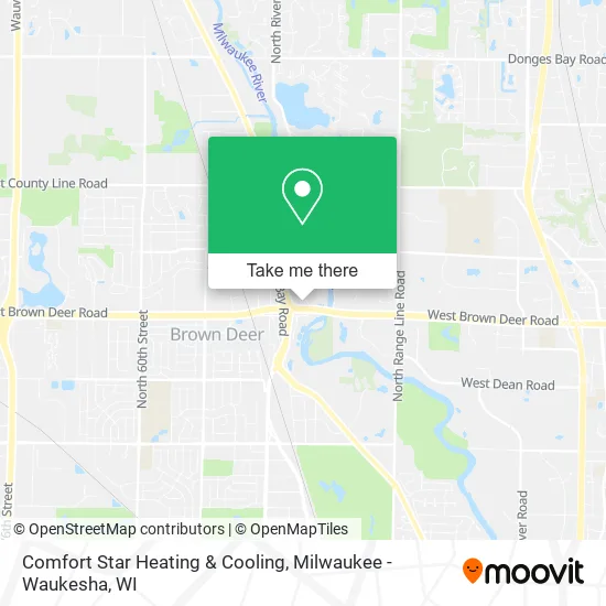 Mapa de Comfort Star Heating & Cooling