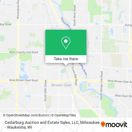 Cedarburg Auction and Estate Sales, LLC map