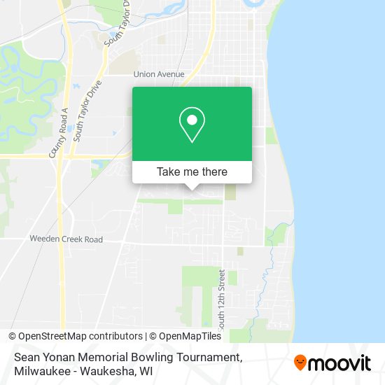 Mapa de Sean Yonan Memorial Bowling Tournament