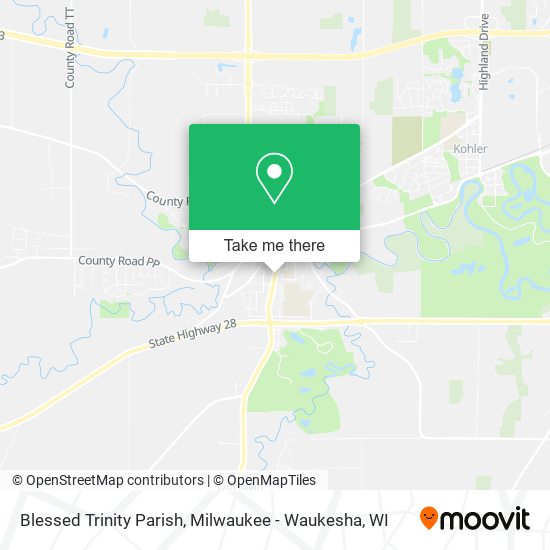 Blessed Trinity Parish map