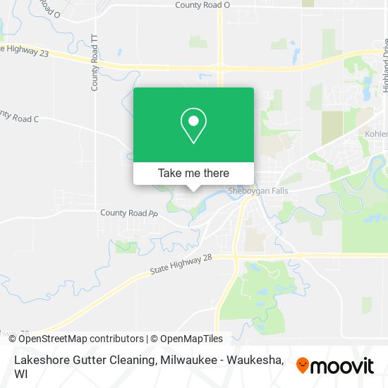 Lakeshore Gutter Cleaning map