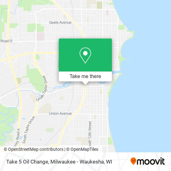 Take 5 Oil Change map