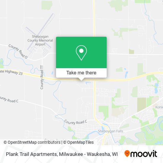 Mapa de Plank Trail Apartments