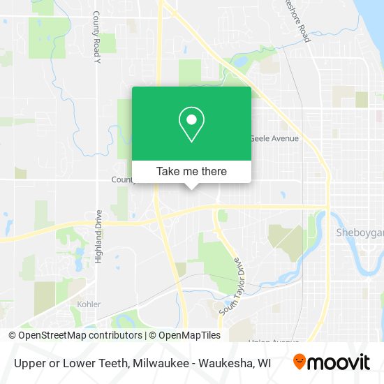 Upper or Lower Teeth map