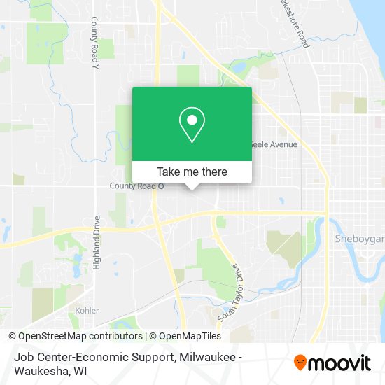 Job Center-Economic Support map