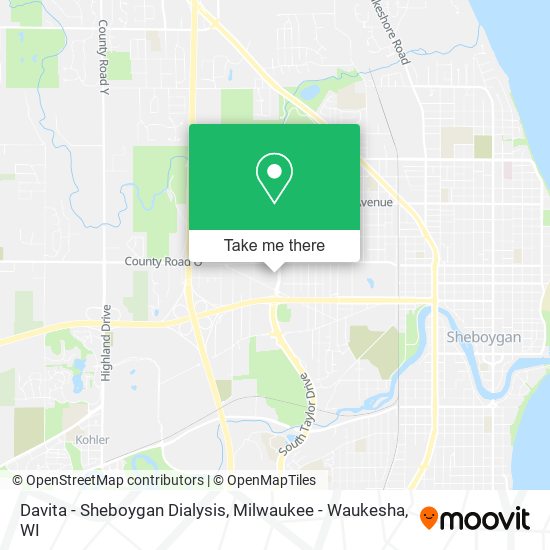 Mapa de Davita - Sheboygan Dialysis