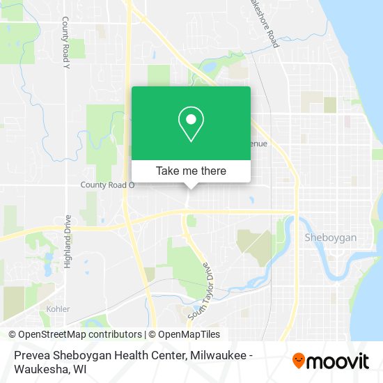 Mapa de Prevea Sheboygan Health Center